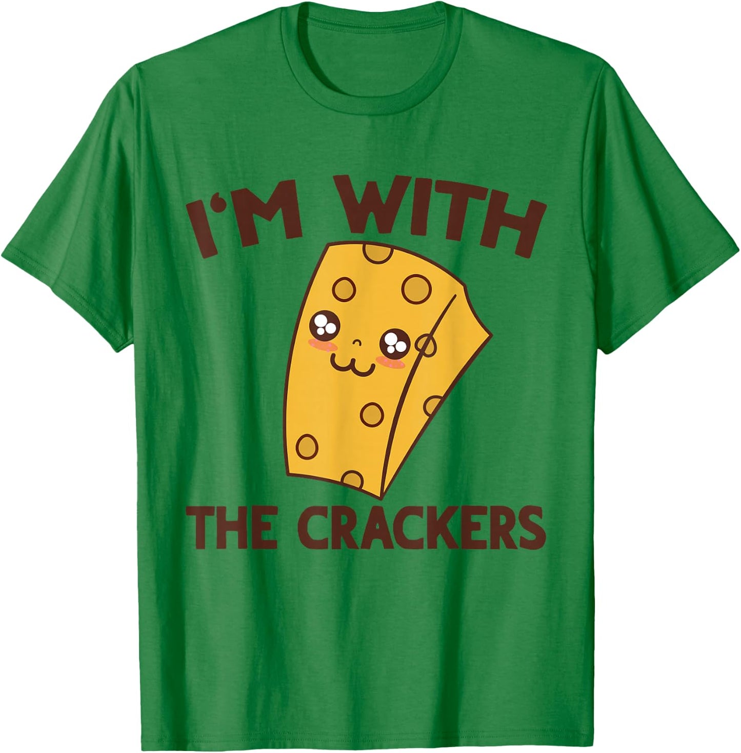 Cheese & Crackers Matching Couples His & Hers T-Shirt - T-Shirt | Irish Green