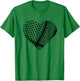 Palestine Palestinian Black Hatta Heart Shape T-Shirt - T-Shirt | Irish Green
