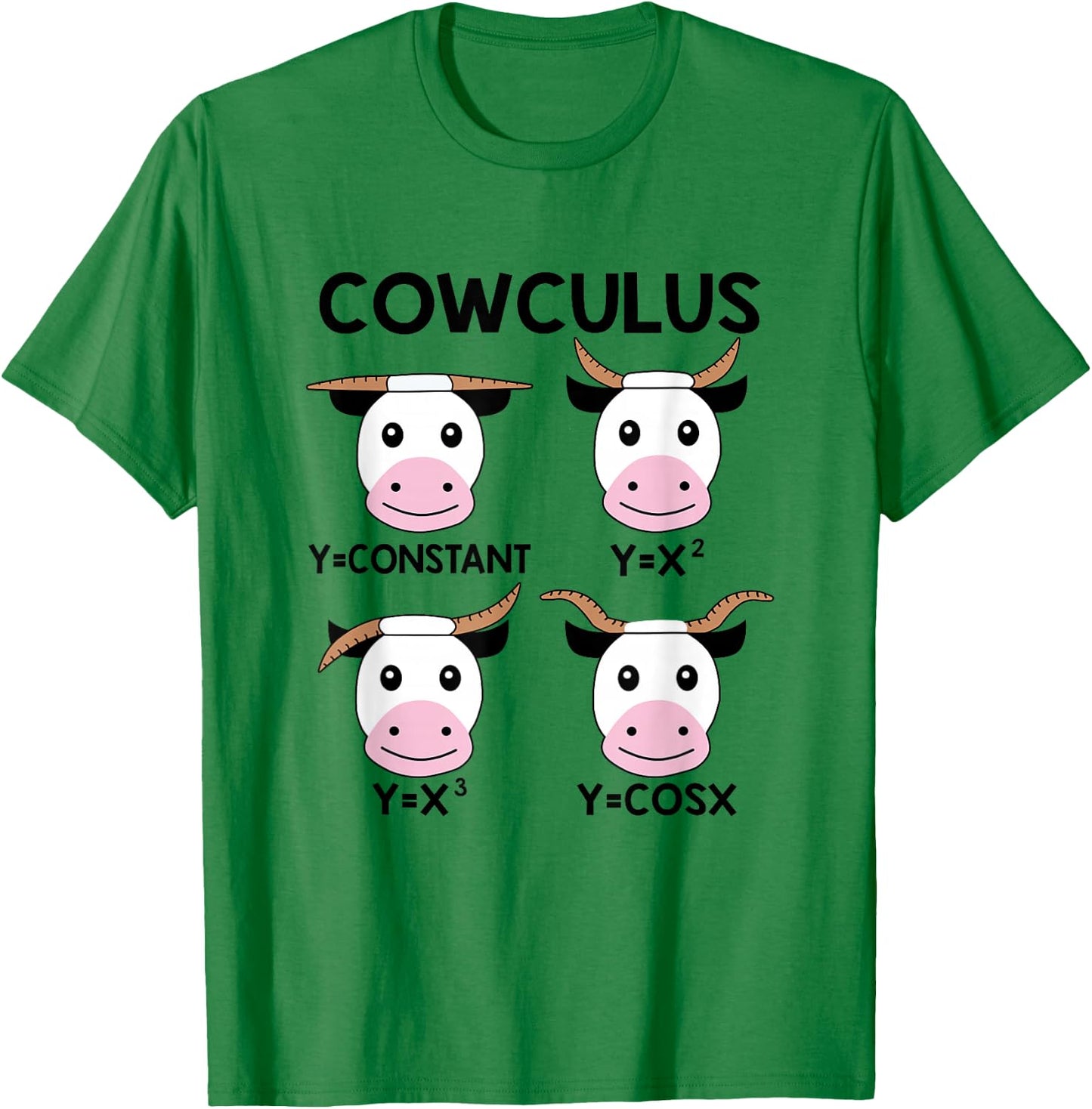 Cowculus Funny Calculus Math Teacher Math Lover T-Shirt - T-Shirt | Irish Green