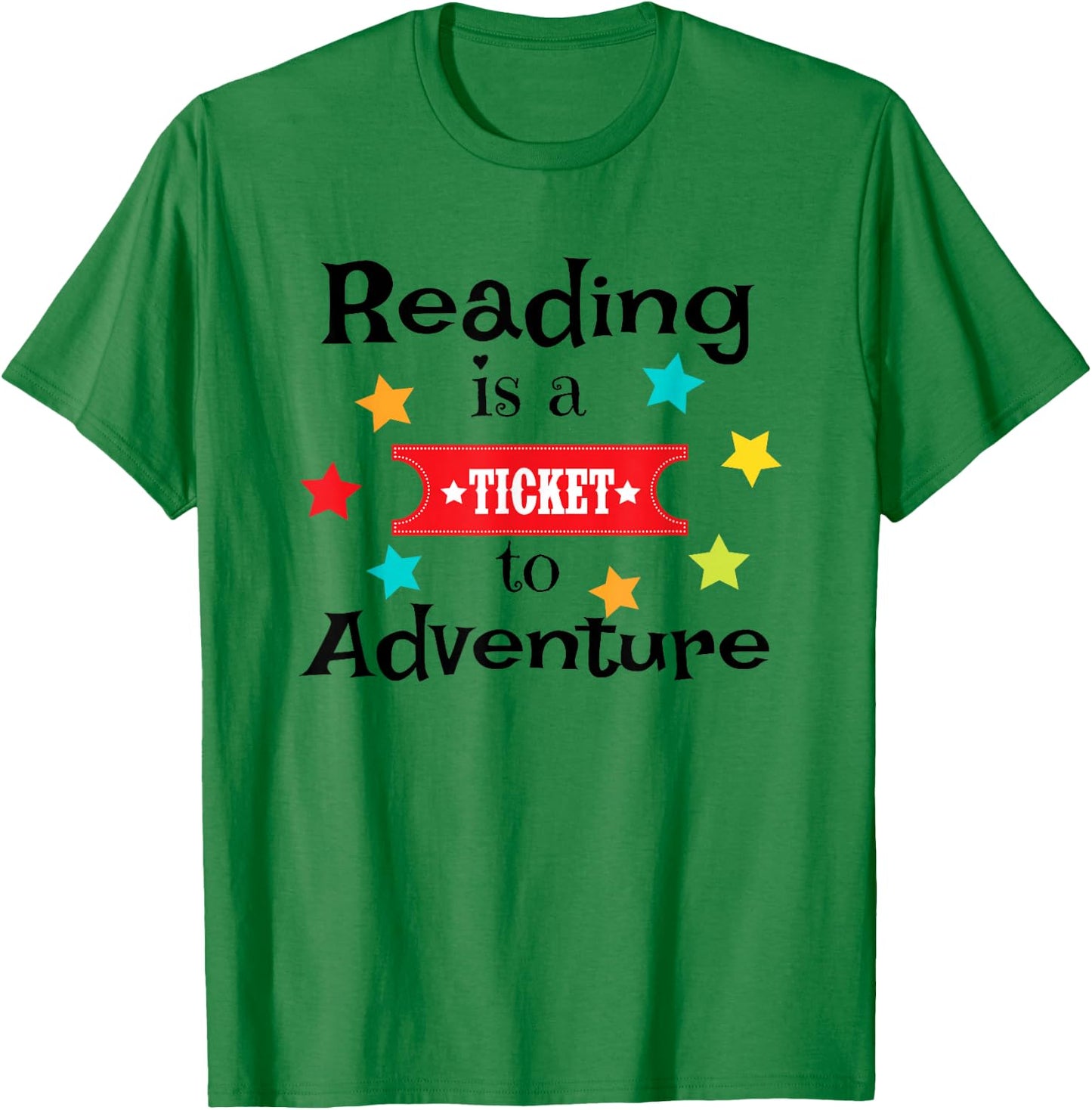 Book Lover Reading Adventure Gift Teacher Librarian T-Shirt - T-Shirt | Irish Green
