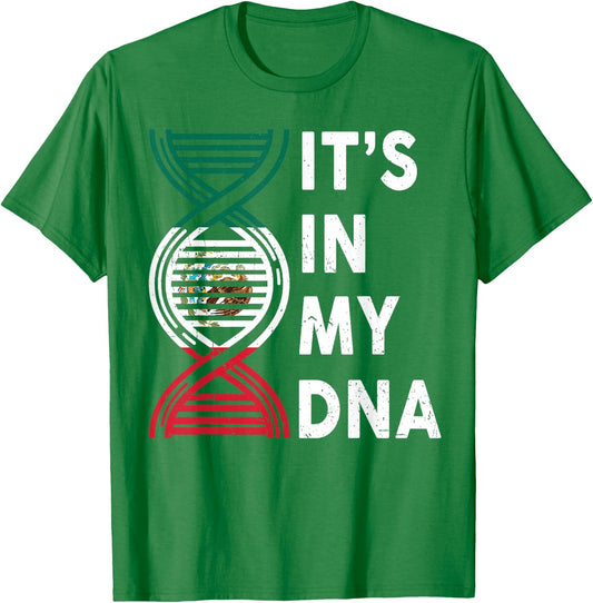 Mexico Its My DNA Men Women Mexican Flag Boy Girl Toddler T-Shirt - T-Shirt | Irish Green