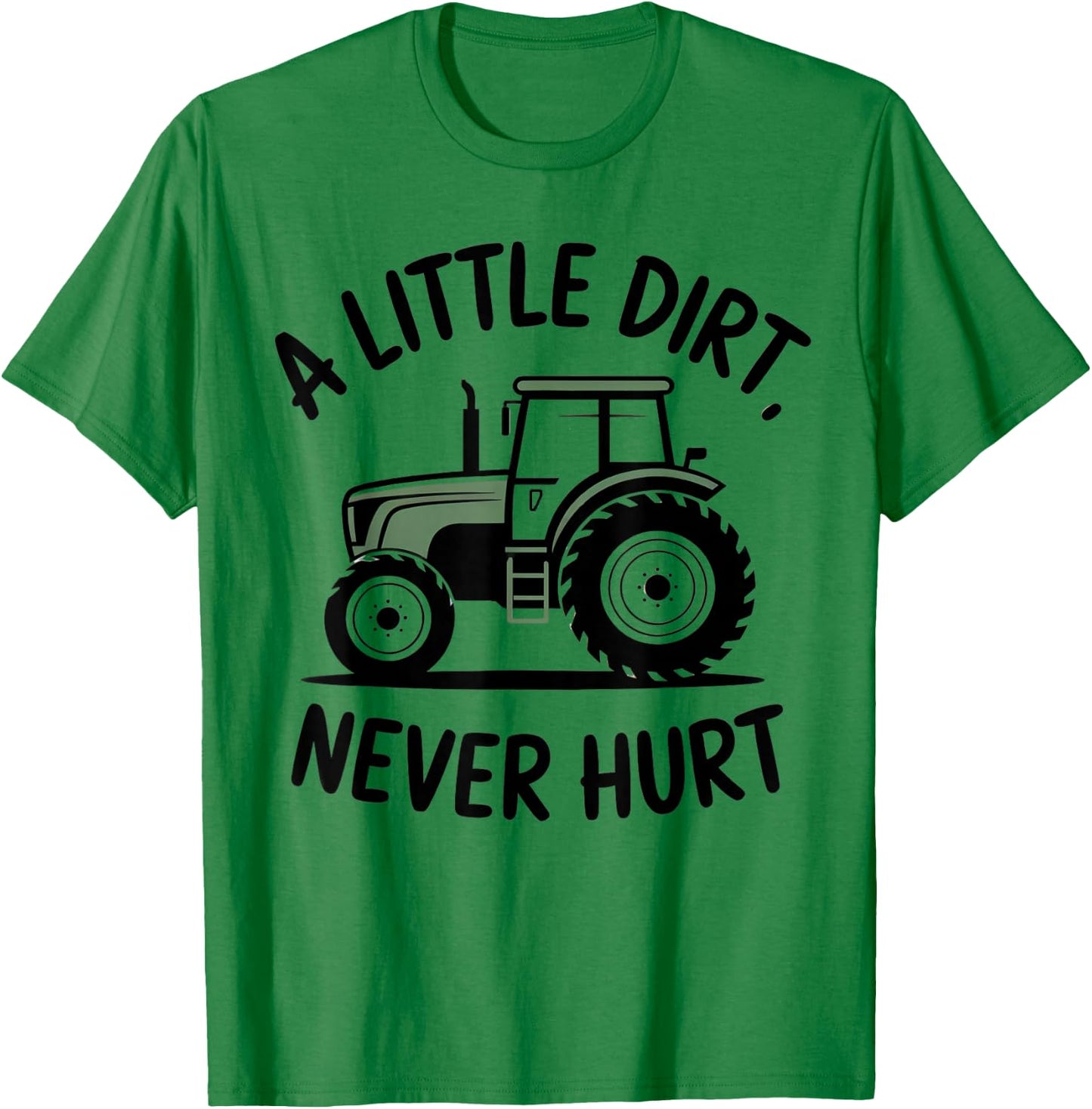 A Little Dirt Never Hurt Trucker Kids Girls Boys T-Shirt - T-Shirt | Irish Green