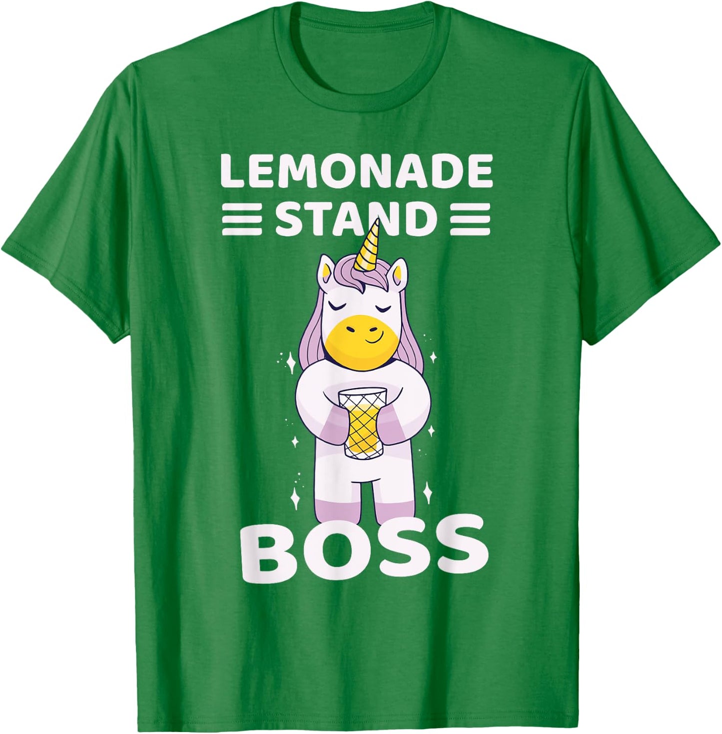Lemonade Stand Boss Unicorn Girls T-Shirt - T-Shirt | Irish Green