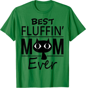 Best Cat Mom Ever Mother's Day Gift daughter son Women Girls Kids T-Shirt - T-Shirt | Irish Green