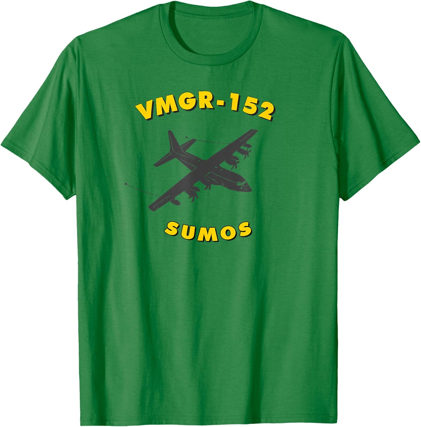 VMGR-152 Sumos KC-130 Aerial Refueler Transport Squadron T-Shirt - T-Shirt | Irish Green