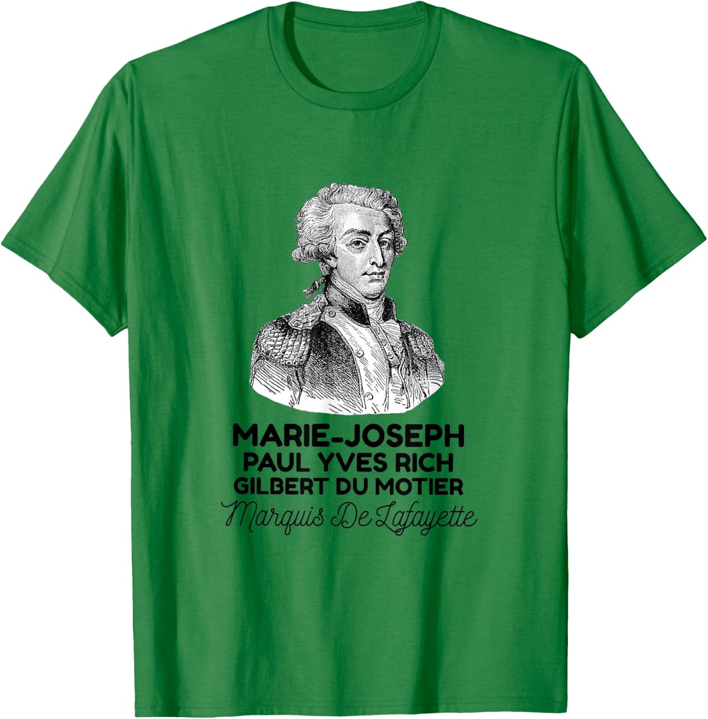 Marquis De Lafayette T-Shirt - T-Shirt | Irish Green