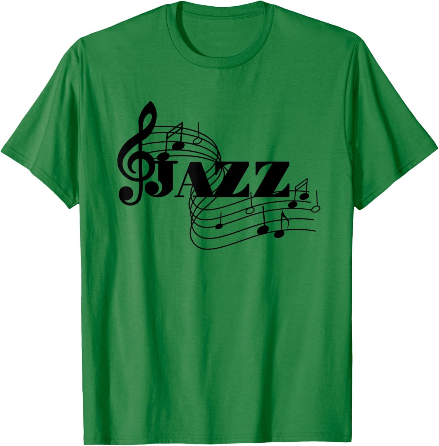 Jazz Musician Jazz Music Sheet Music T-Shirt - T-Shirt | Irish Green