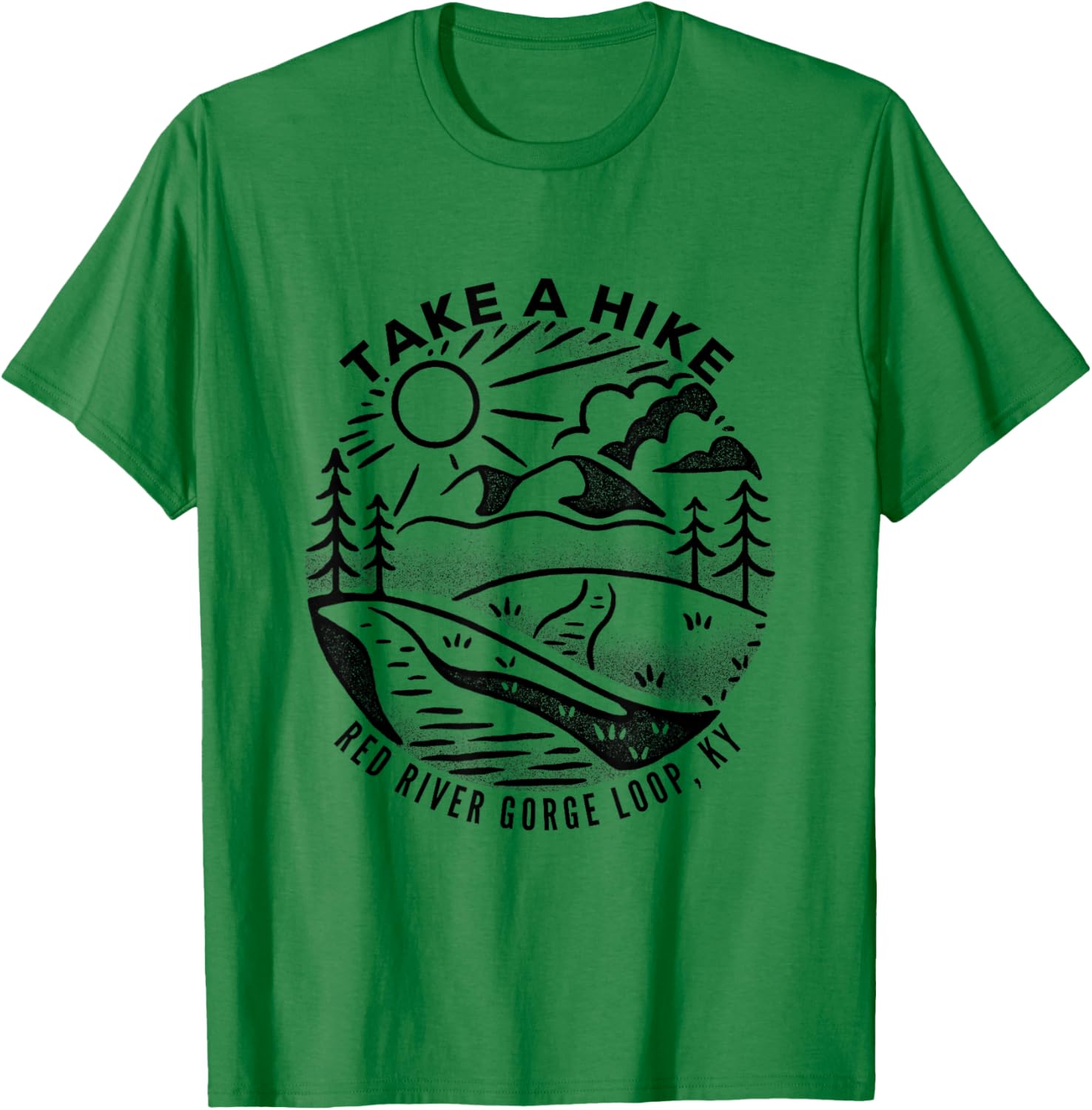 Take a Hike - Red River Gorge Loop T-Shirt - T-Shirt | Irish Green