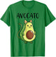 Avocado Cat Women Men Vegetarian Vegan Cat Avocato T-Shirt - T-Shirt | Irish Green