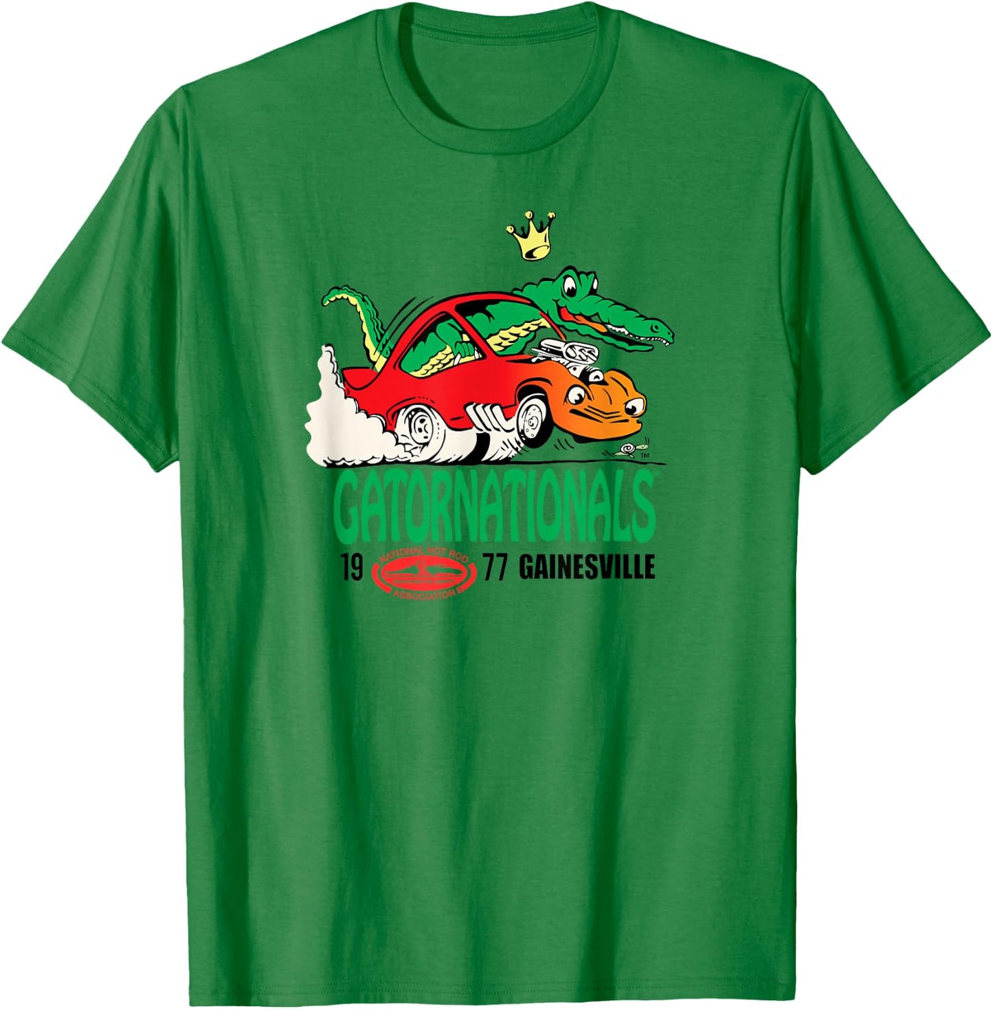 NHRA 1977 Gatornationals T-Shirt - T-Shirt | Irish Green