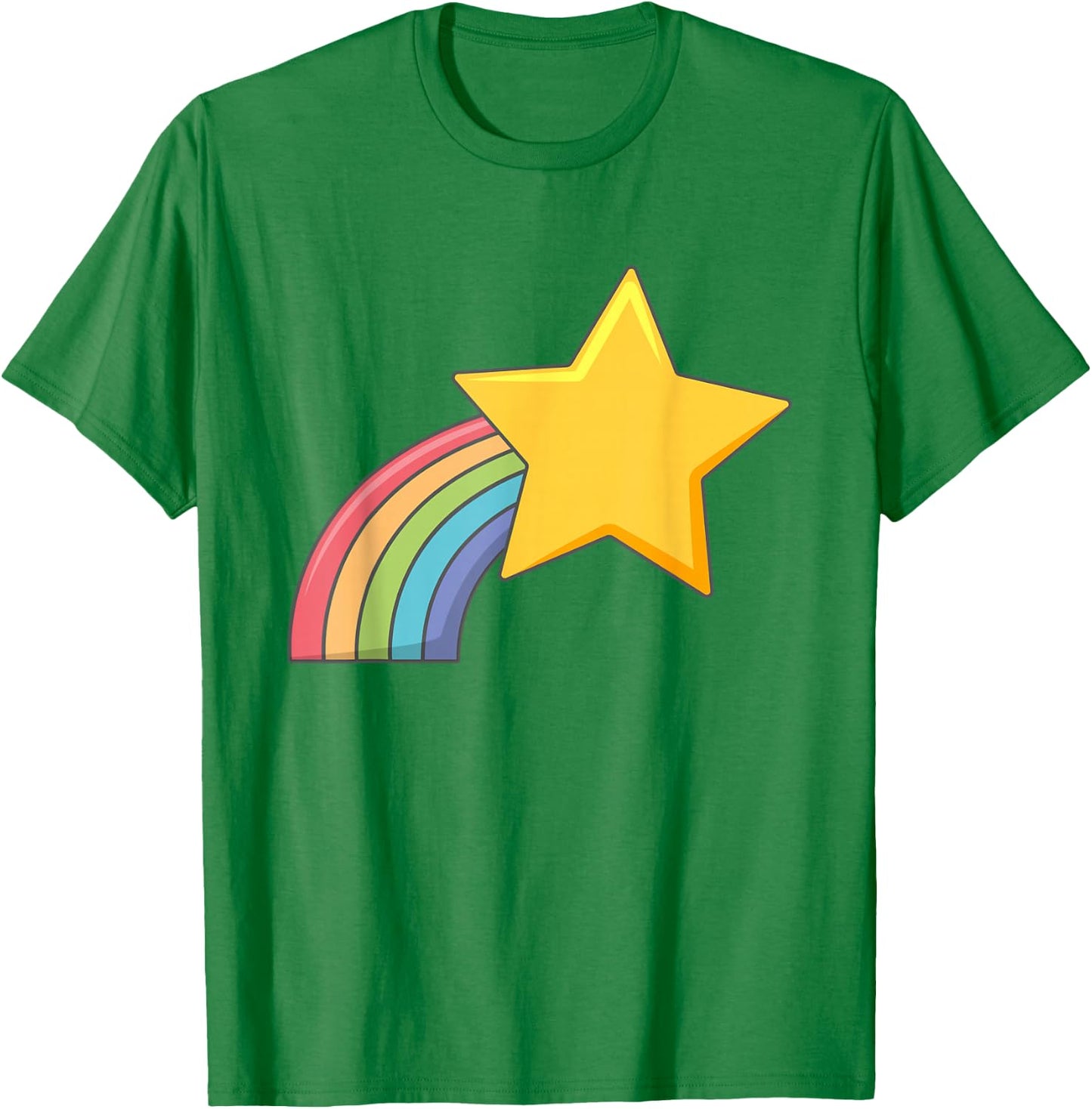 Shooting Rainbow Star T-Shirt - T-Shirt | Irish Green