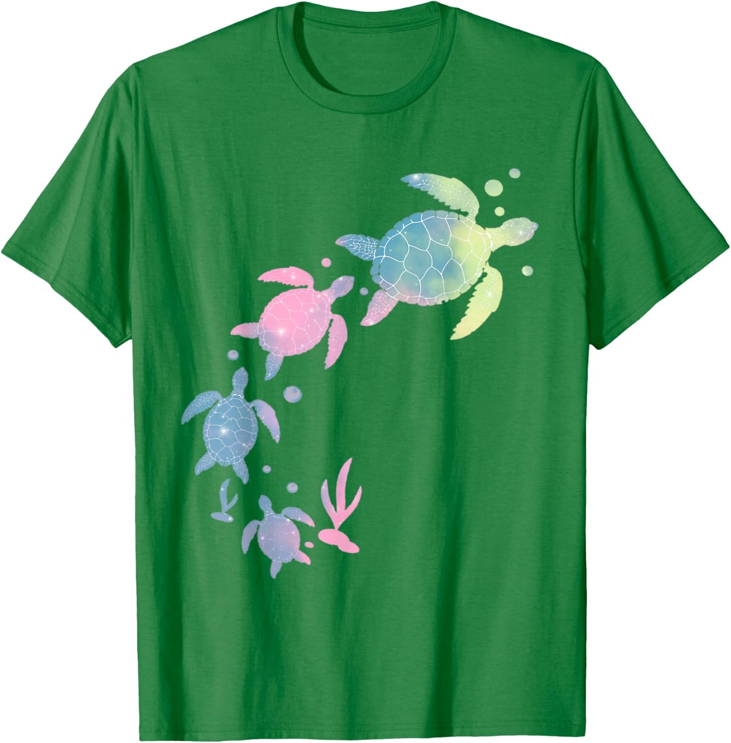 Turtles Tie Dye Cute Sea-Turtle Kids Toddler Turtle Costume T-Shirt - T-Shirt | Irish Green