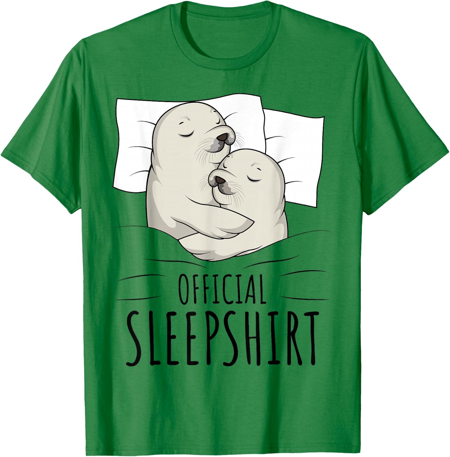 Sleeping Seal Sea Lion Official Sleepshirt T-Shirt - T-Shirt | Irish Green