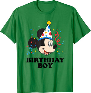 Disney Mickey Mouse Birthday Boy T-Shirt - T-Shirt | Irish Green