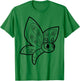 Cute butterfly to paint and color in for children T-Shirt - T-Shirt | Irish Green