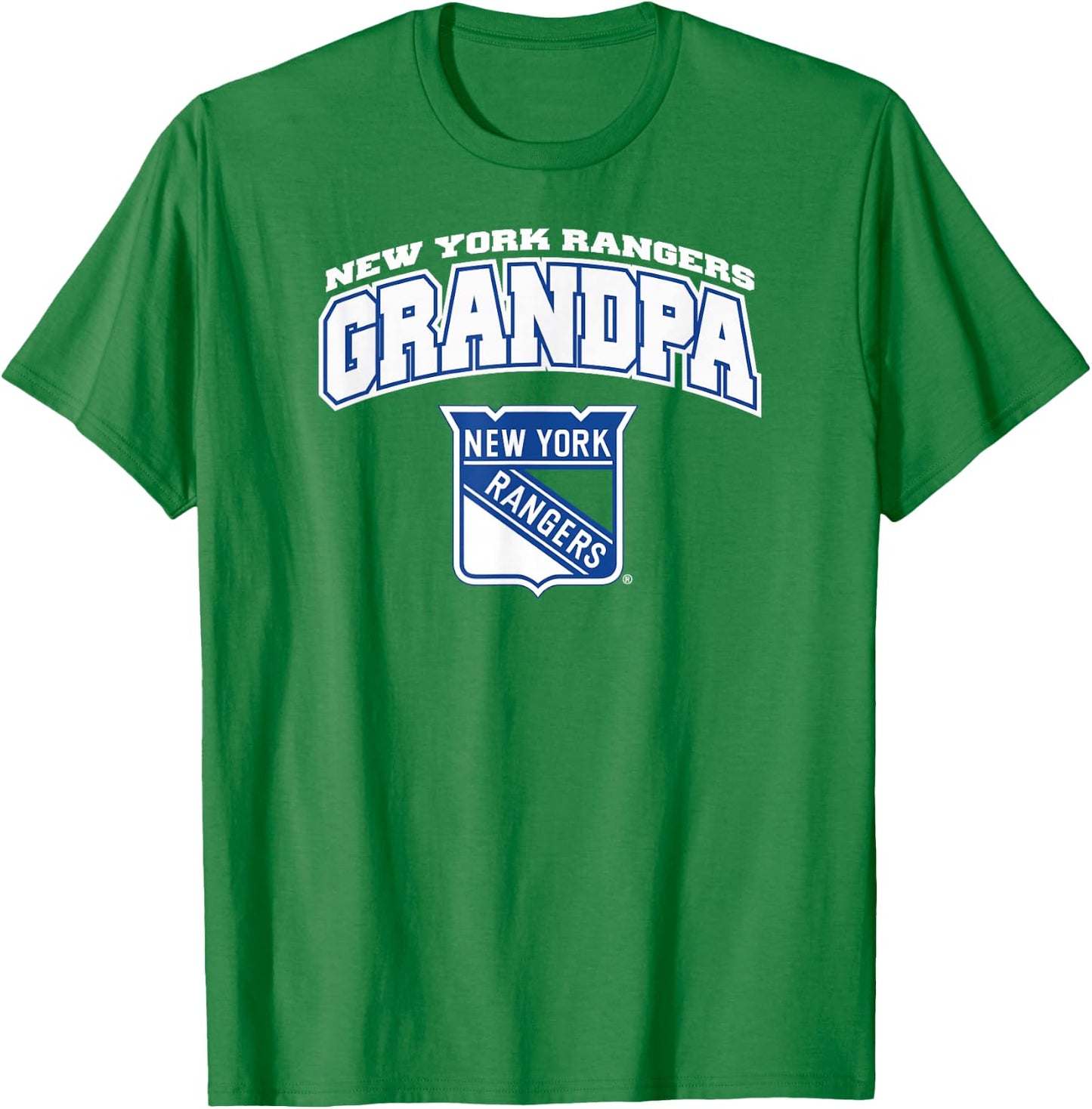 New York Rangers Grandpa Logo Red NHL Officially Licensed T-Shirt - T-Shirt | Irish Green