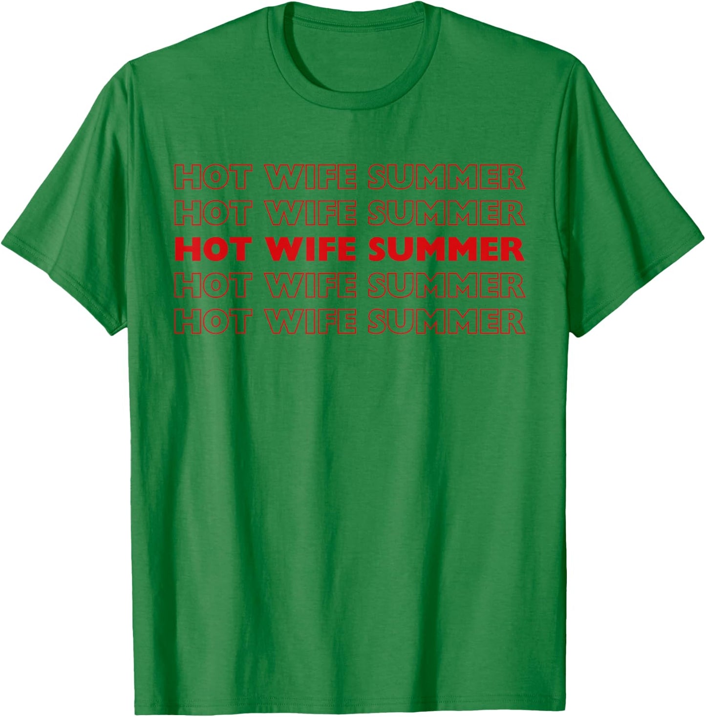 Hot Wife Summer Y2k T-Shirt - T-Shirt | Irish Green