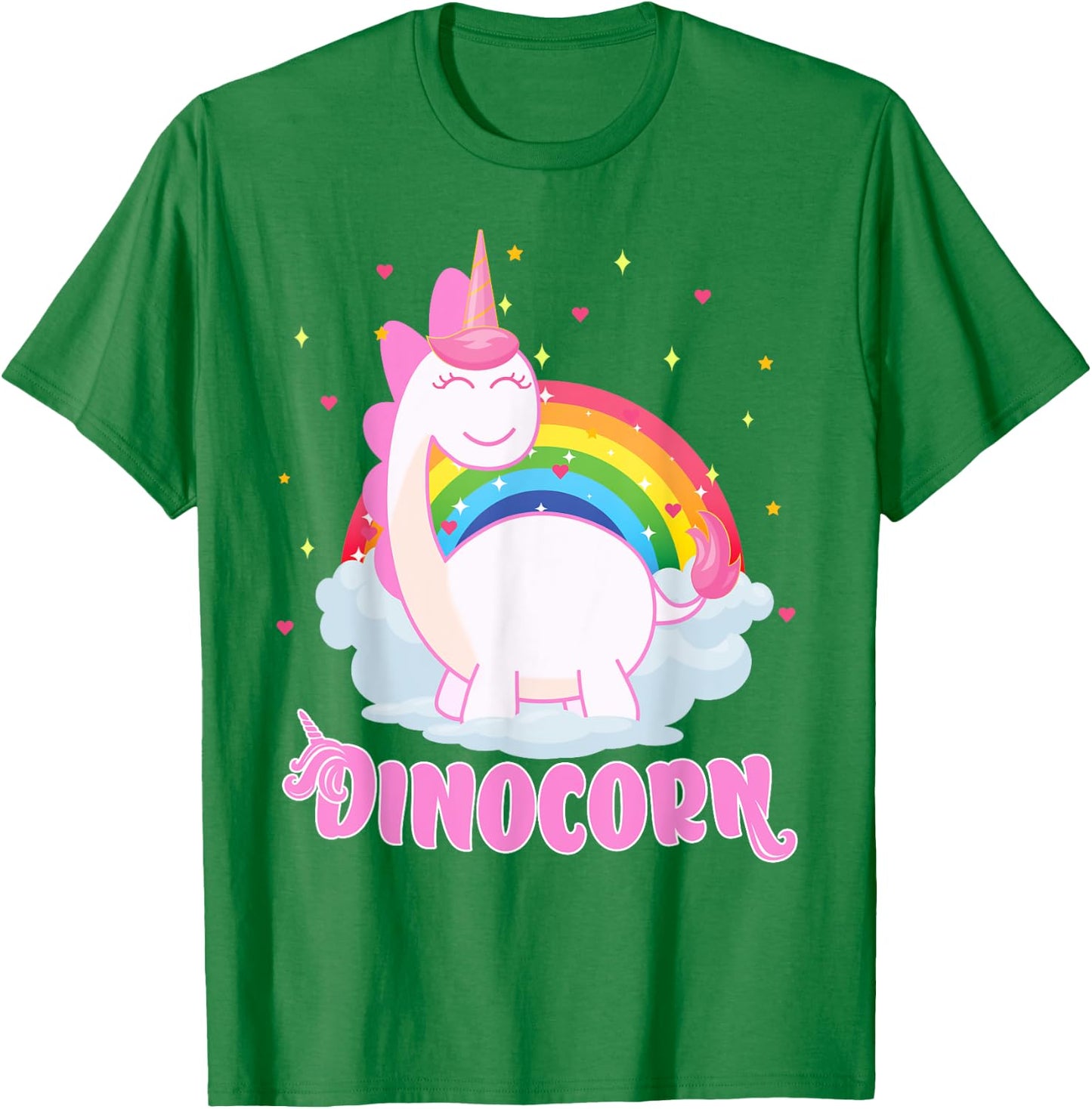 Cool Dinocorn Gift Unicorn and Dinosaur Lover Boys Girls T-Shirt - T-Shirt | Irish Green