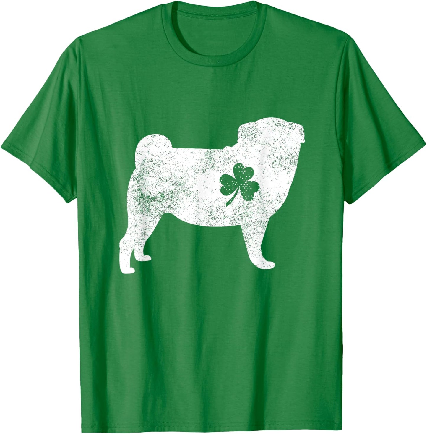 Pug Irish Clover St Patrick's Day Dog Lover Gifts Men Women Kids T-Shirt - T-Shirt | Irish Green