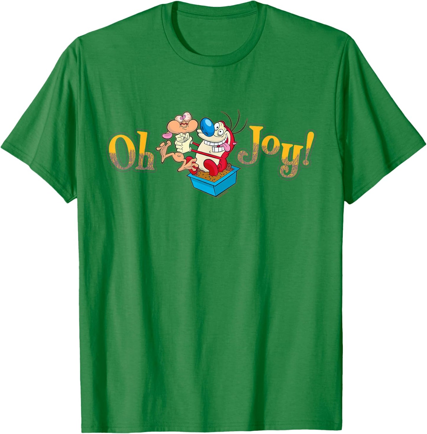 Ren & Stimpy Oh Joy T-Shirt - T-Shirt | Irish Green