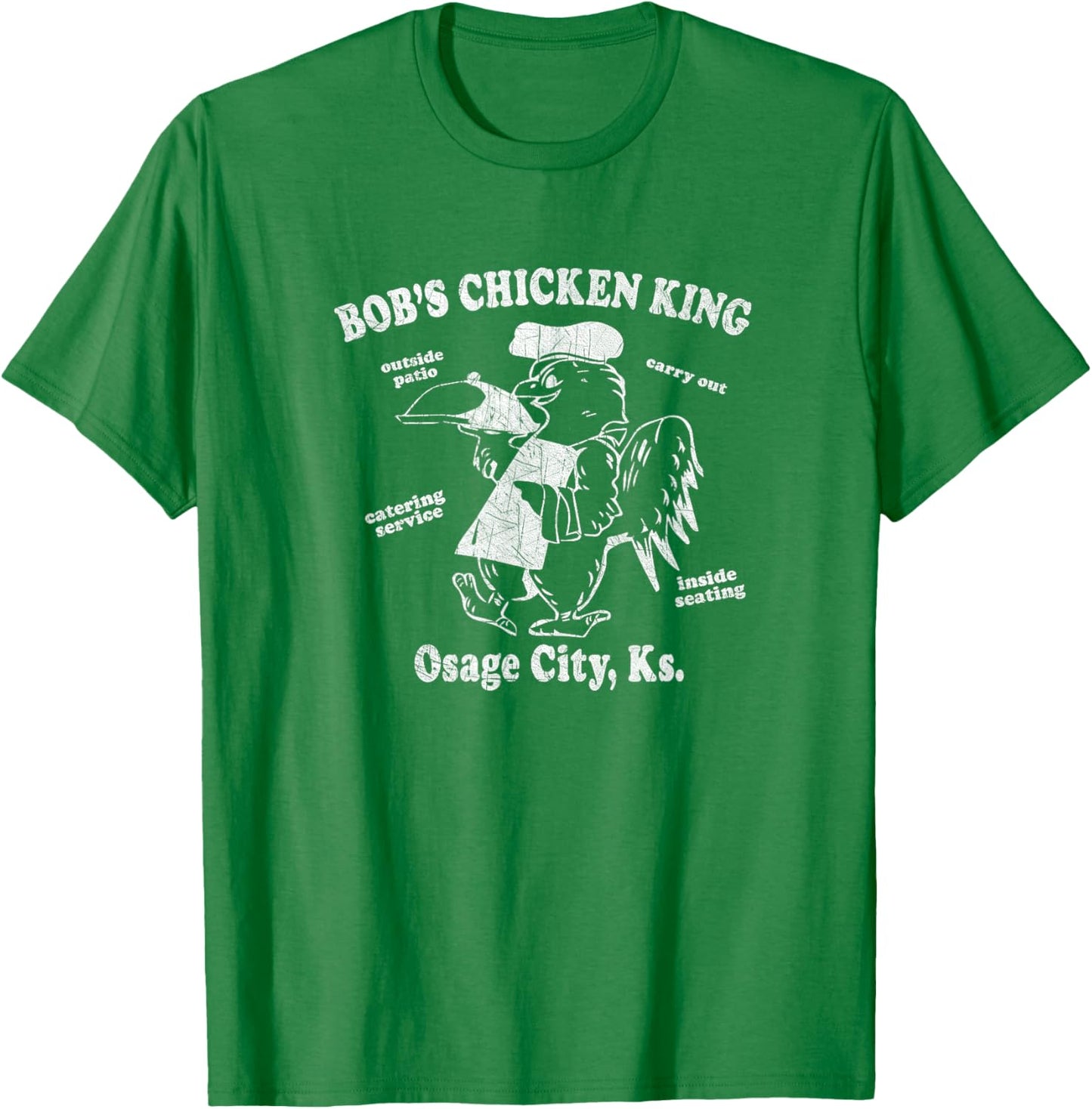 Bob's Chicken King Classic Design, Gift T-Shirt - T-Shirt | Irish Green