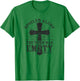 Spoiler Alert The Tomb Was Empty Shirt Easter Jesus Cross T-Shirt - T-Shirt | Irish Green