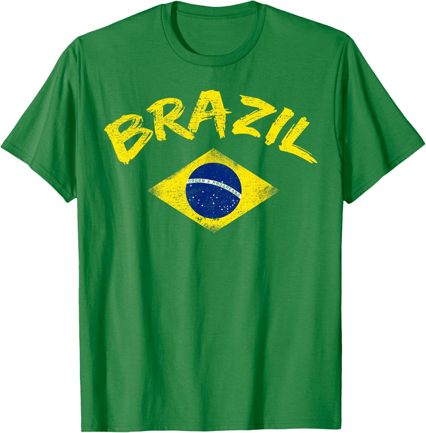 Brasil Brazilian national flag Soccer Jersey Football T-Shirt - T-Shirt | Irish Green
