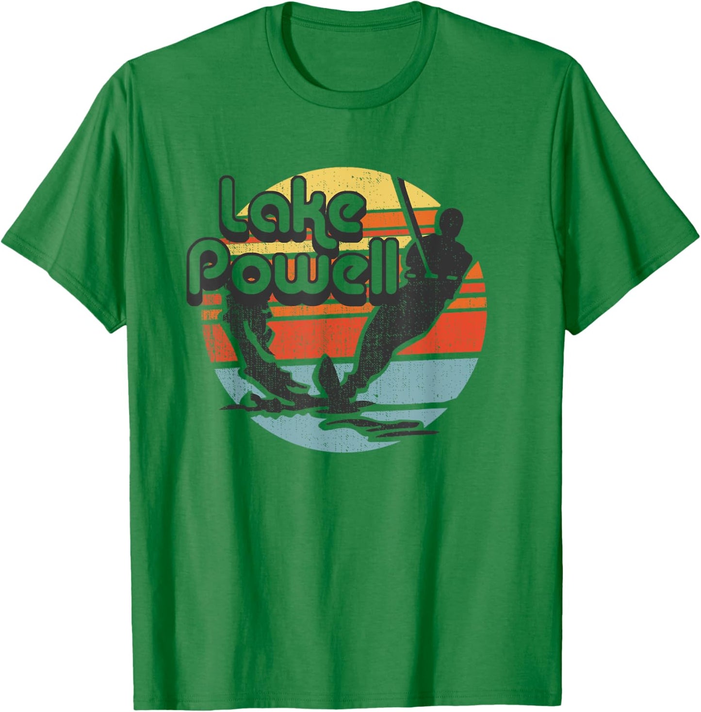 Lake Powell Arizona water skiing retro vintage Gift T-Shirt - T-Shirt | Irish Green