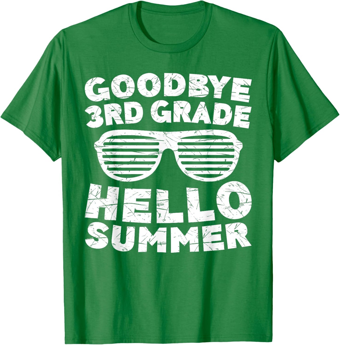 Goodbye 3rd Grade Hello Summer Shirt Third Grade Graduate Women Girls Kids T-Shirt - T-Shirt | Irish Green