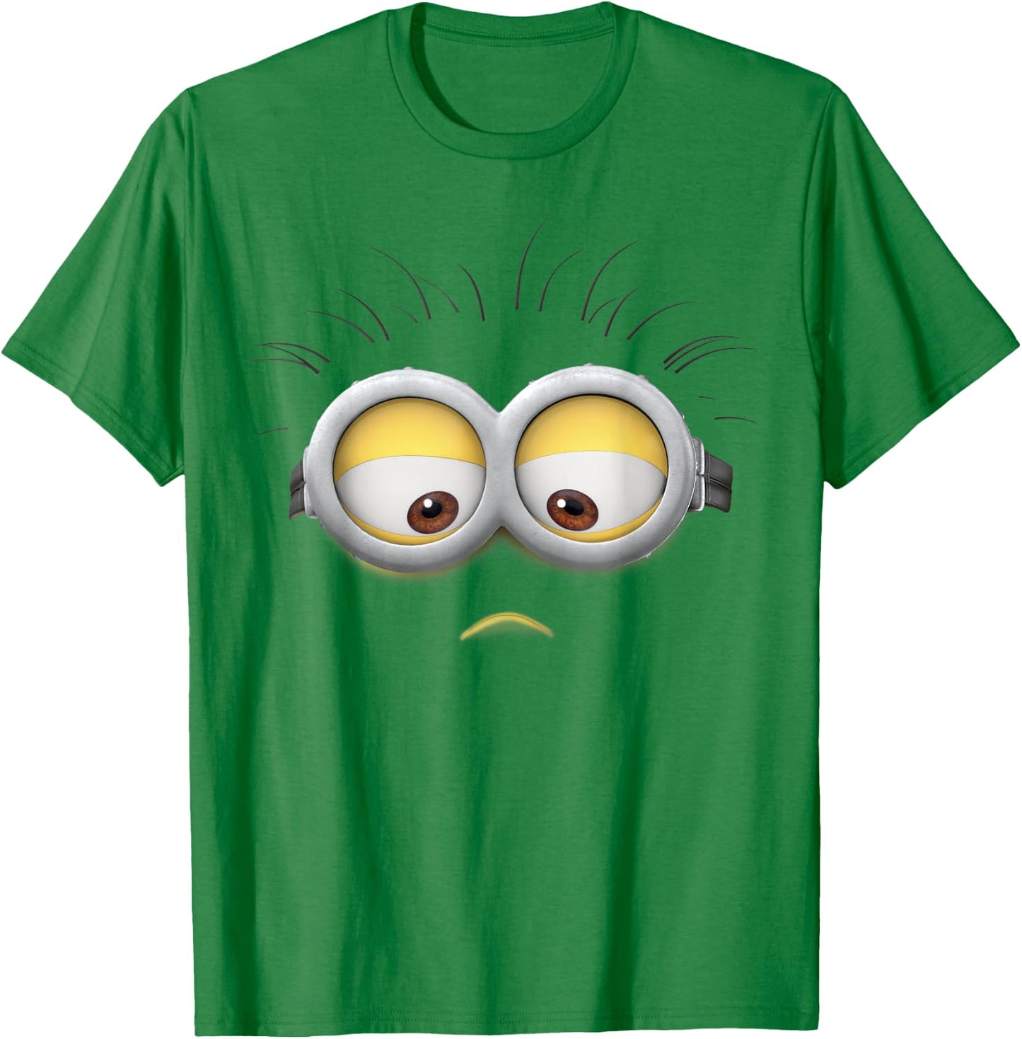 Despicable Me Minions Phil Sad Face Graphic T-Shirt - T-Shirt | Irish Green