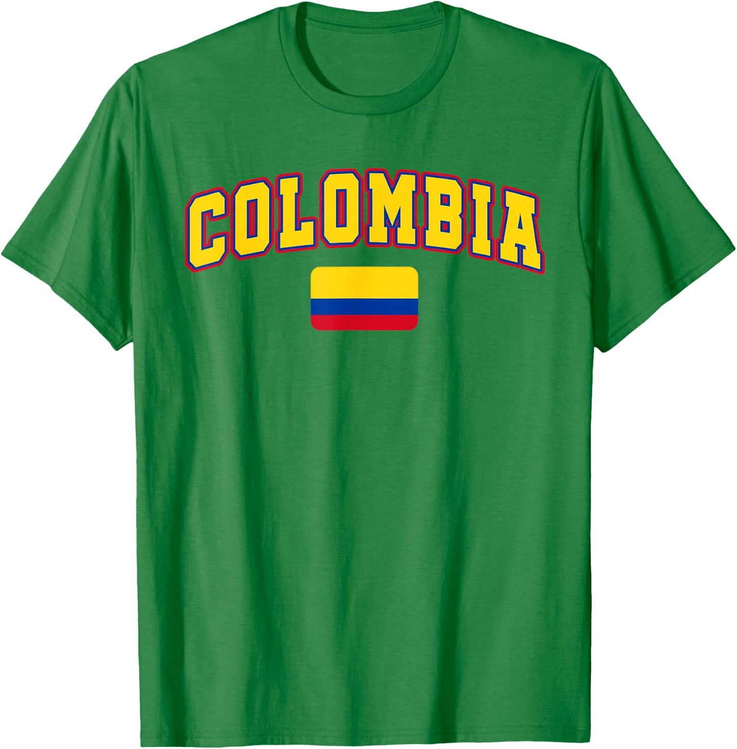 Colombia Flag Colombia Pride Design T-Shirt - T-Shirt | Irish Green