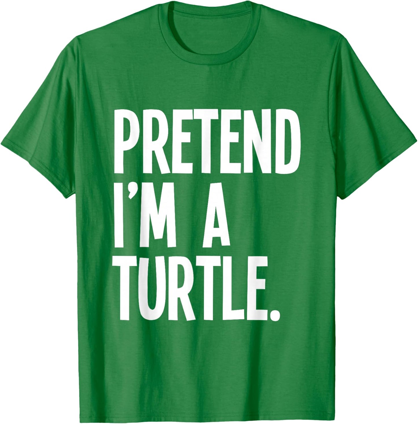 Pretend I'm A Turtle Funny Halloween Party Costume T-Shirt - T-Shirt | Irish Green