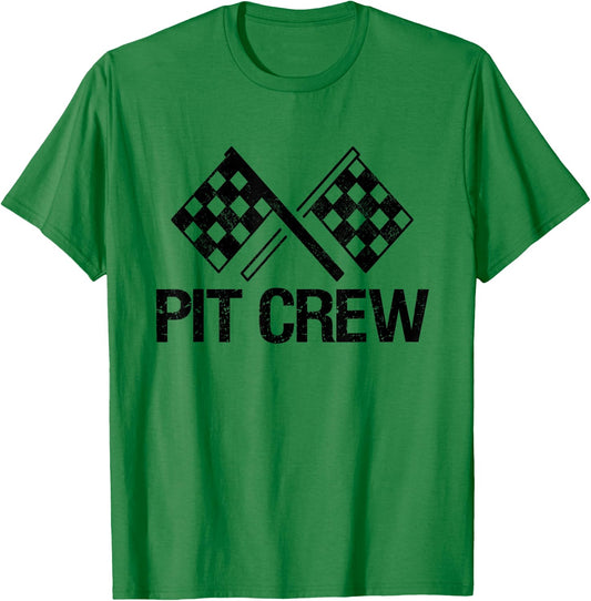 Pit Crew for Race Car Parties T-Shirt - T-Shirt | Irish Green