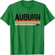 Auburn Alabama Area Code 334 Vintage Stripes T Shirt T-Shirt - T-Shirt | Irish Green