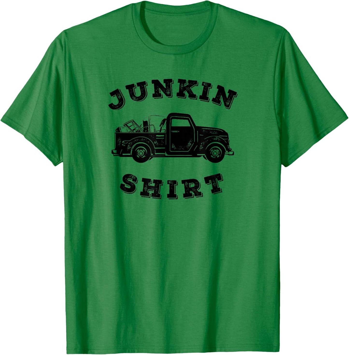 Junkin Truck Junk Collector Trucker T-Shirt - T-Shirt | Irish Green