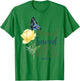 Christian Bible Verse Quote Butterfly Rose Flower John 3:16 T-Shirt - T-Shirt | Irish Green