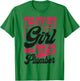 Plumbing Plumber Female Move Over Boys And Let The Girl Show T-Shirt - T-Shirt | Irish Green