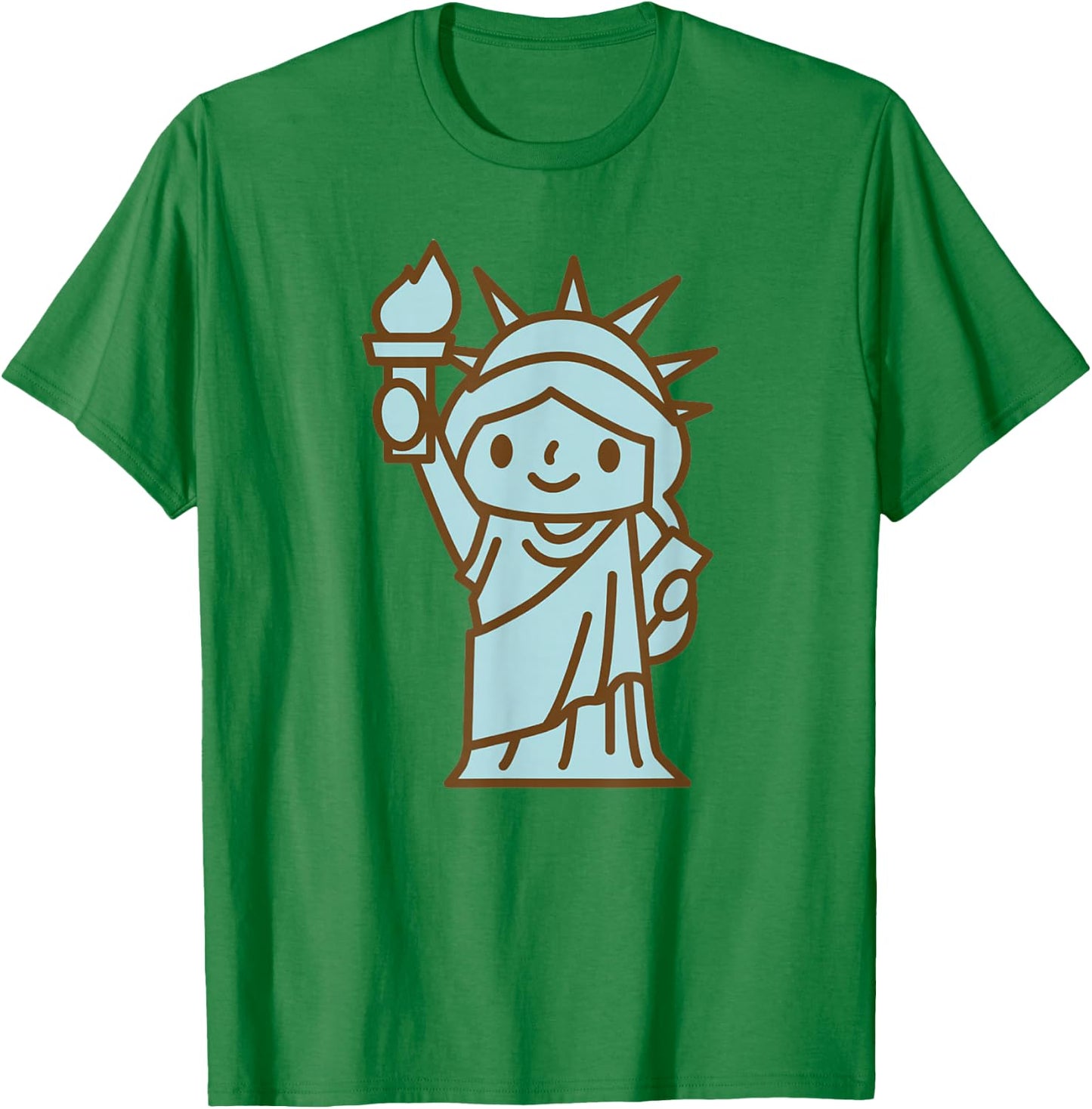 Liberty Statue I Love New York Girl Kids T-Shirt - T-Shirt | Irish Green