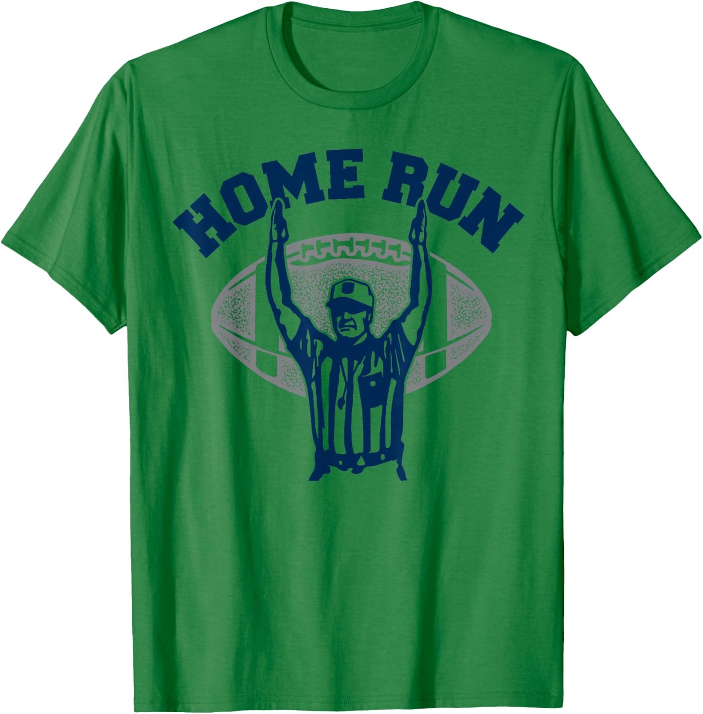 .Funny Football HomeRun Baseball Home Run Football Referee T-Shirt - T-Shirt | Irish Green