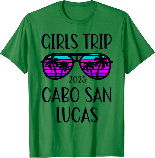 Girls Trip 2025 Cabo San Lucas Mexico Weekend Summer T-Shirt - T-Shirt | Irish Green