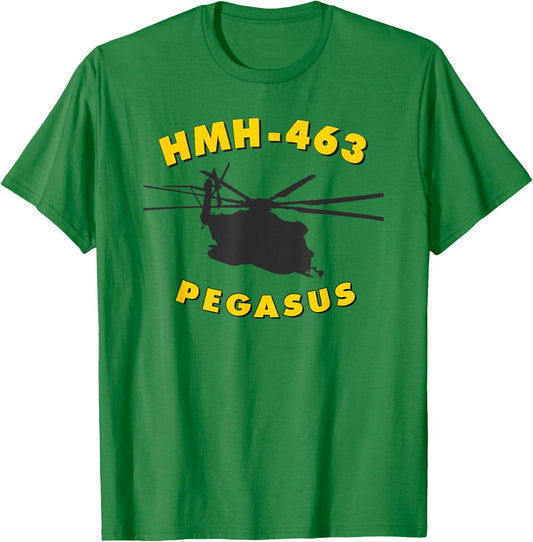 HMH-463 Pegasus CH-53 Super Stallion Helicopter T-Shirt - T-Shirt | Irish Green