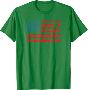BattleBots Silhouette Flag T-Shirt - T-Shirt | Irish Green