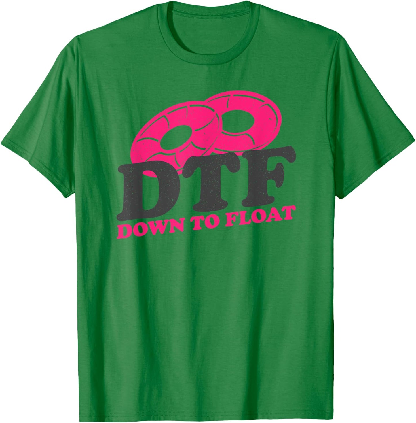 Funny River Tubing Down To Float Summer Float Trip T-Shirt - T-Shirt | Irish Green