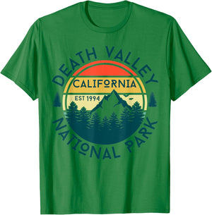 Death Valley National Park California Nature Hiking Outdoors T-Shirt - T-Shirt | Irish Green