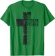 Vintage Christian Spanish Gifts Religious Bible Verse Cross T-Shirt - T-Shirt | Irish Green