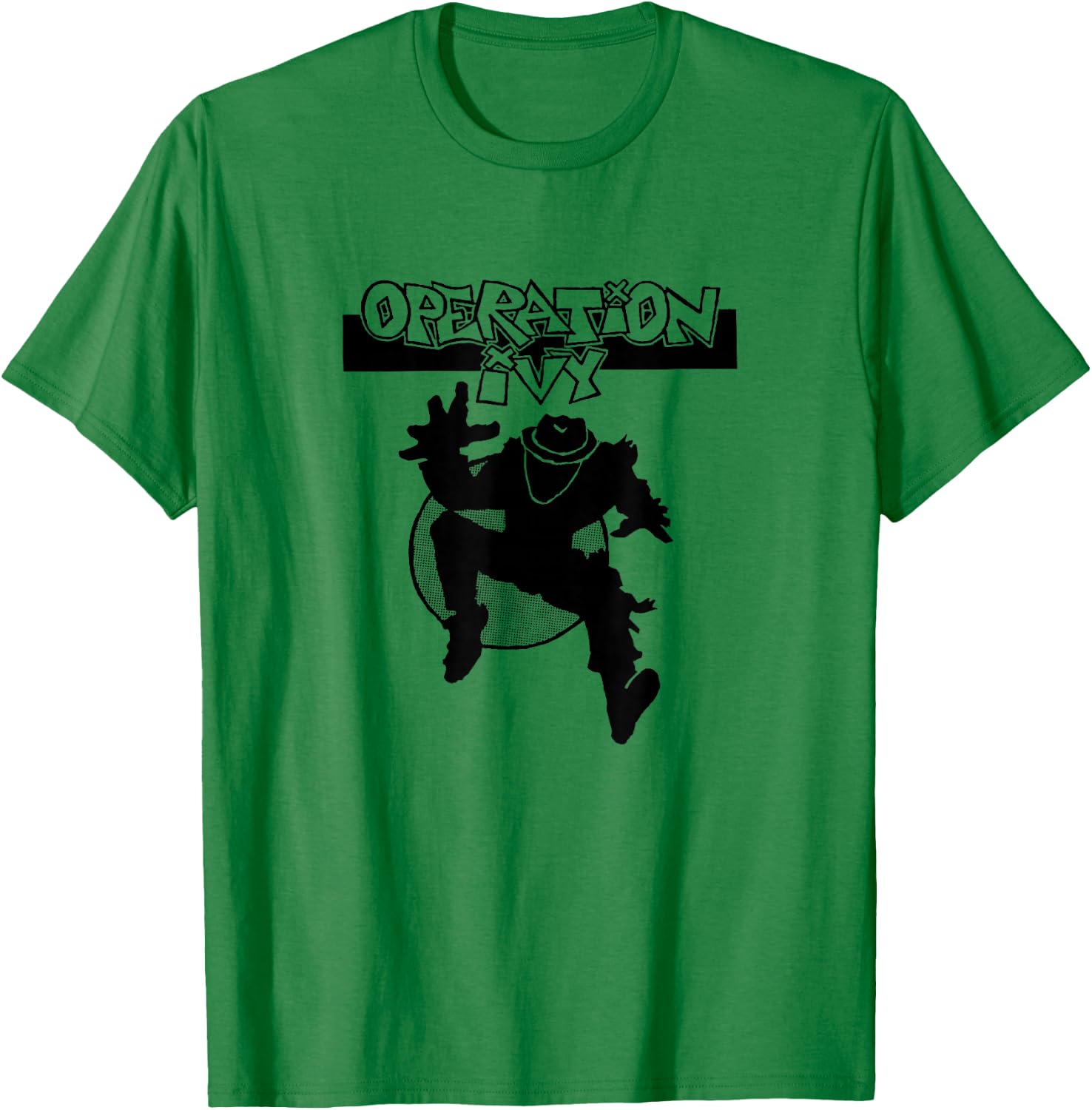 Operation Ivy - Ska Man Logo - Official Merchandise T-Shirt - T-Shirt | Irish Green