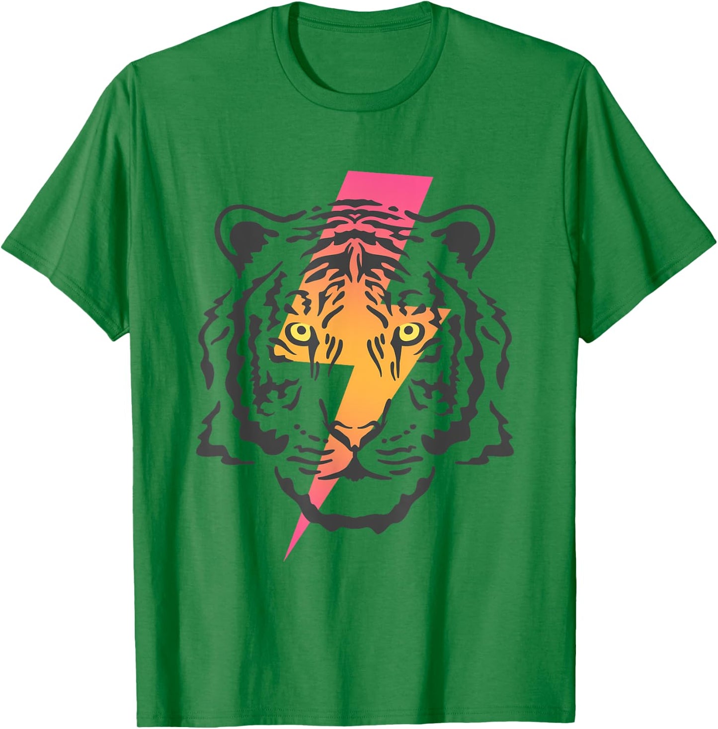 Vintage Tiger Bolt of Lightning Chinese New Year of Tiger T-Shirt - T-Shirt | Irish Green
