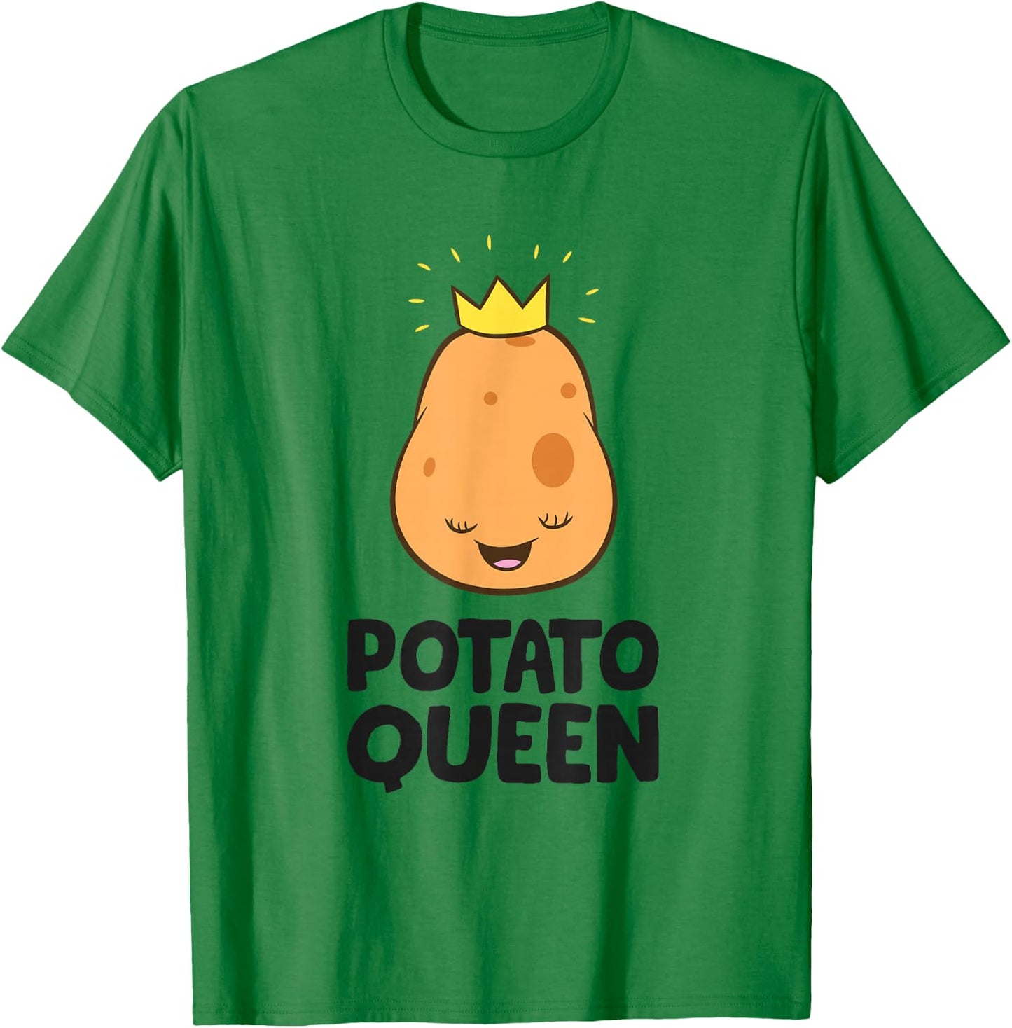 Potato Queen Love Potatoes T-Shirt - T-Shirt | Irish Green