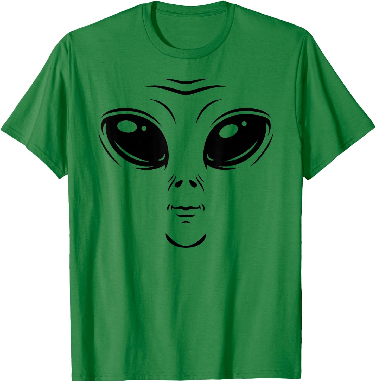 Alien Costume Cosmic Green Alien Face Halloween Costume T-Shirt - T-Shirt | Irish Green