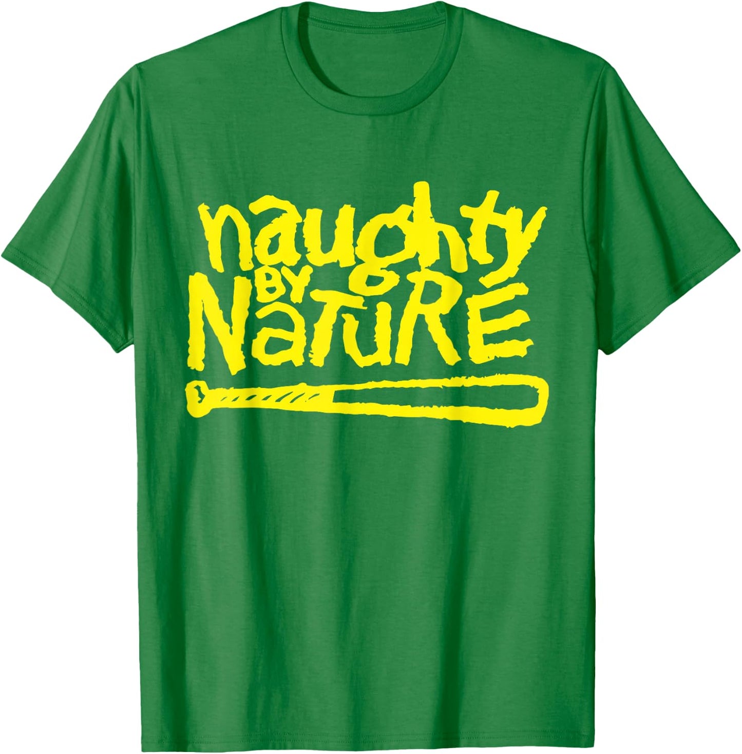 Naughty By Nature – Logo in Yellow T-Shirt - T-Shirt | Irish Green